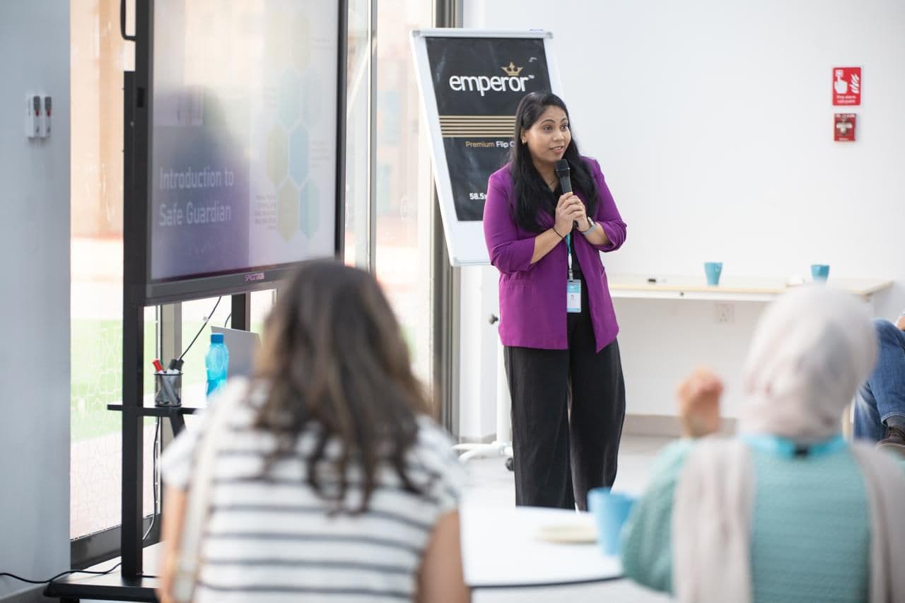 Professional training session in progress