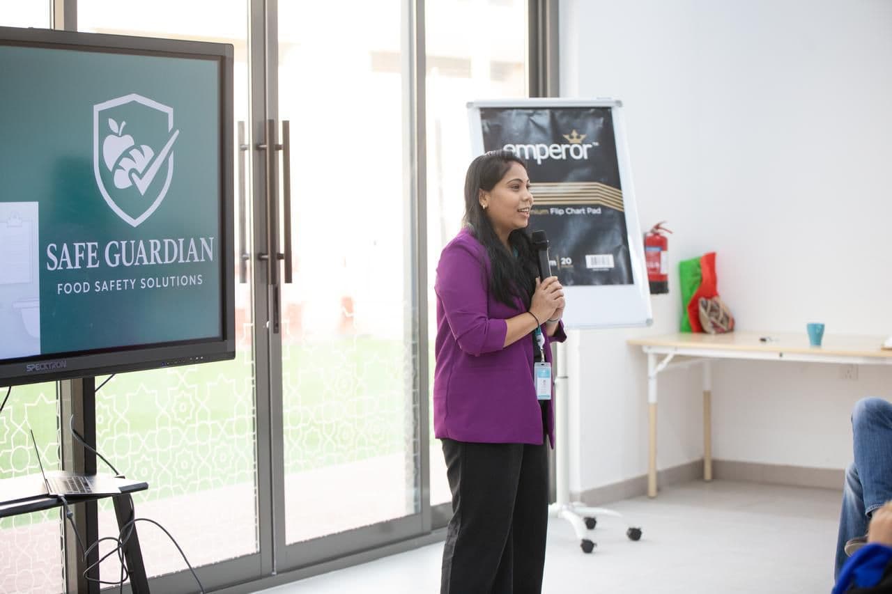 Professional training session in progress